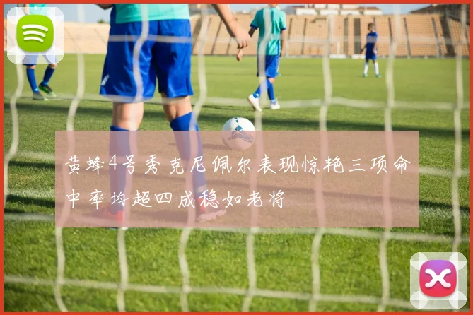 黄蜂4号秀克尼佩尔表现惊艳三项命中率均超四成稳如老将